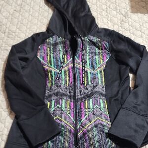 Fila Black and Multicolor Ski Jacket